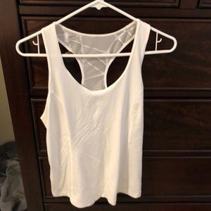 Lululemon white lace tank top